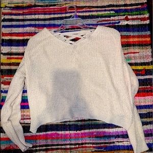 knitted crop sweater